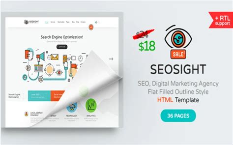 Seosight website theme template .